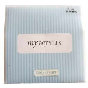 M01 * Close To My Heart My Acrylix C1256 Little Boys Rubber Stamp Set